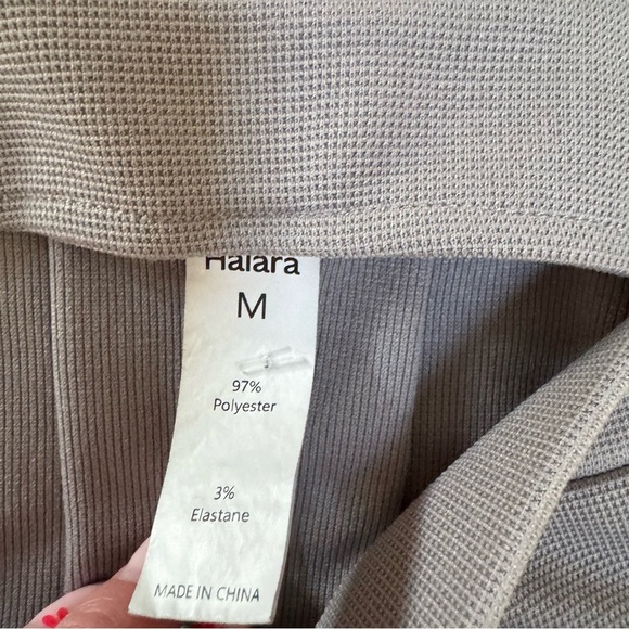 HALARA Mink Ash Adjustable Strap Button Multiple Pockets Waffle Casual Overalls - Picture 3 of 13